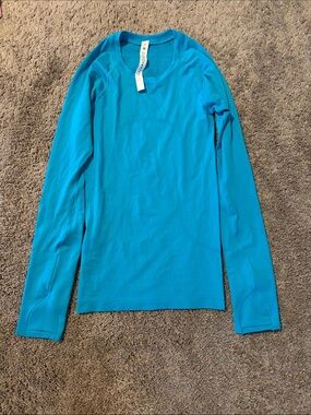 lululemon swiftly long sleeve shirt in Bright Turquoise